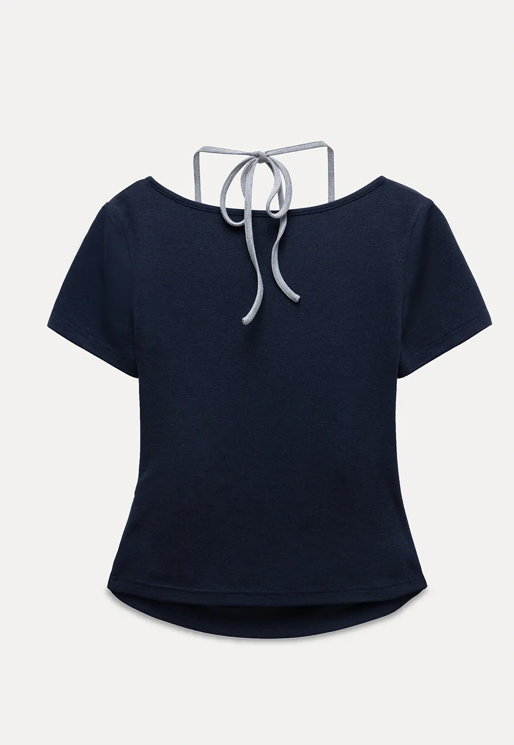 Women's Square-Neck Strappy Henley Tee