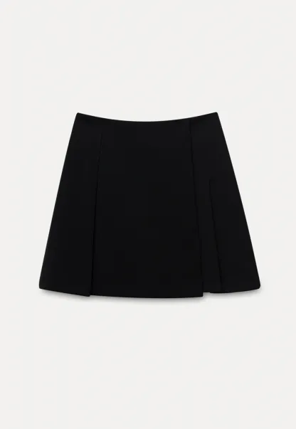 Women’s High-Waist Box-Pleated Mini Skirt