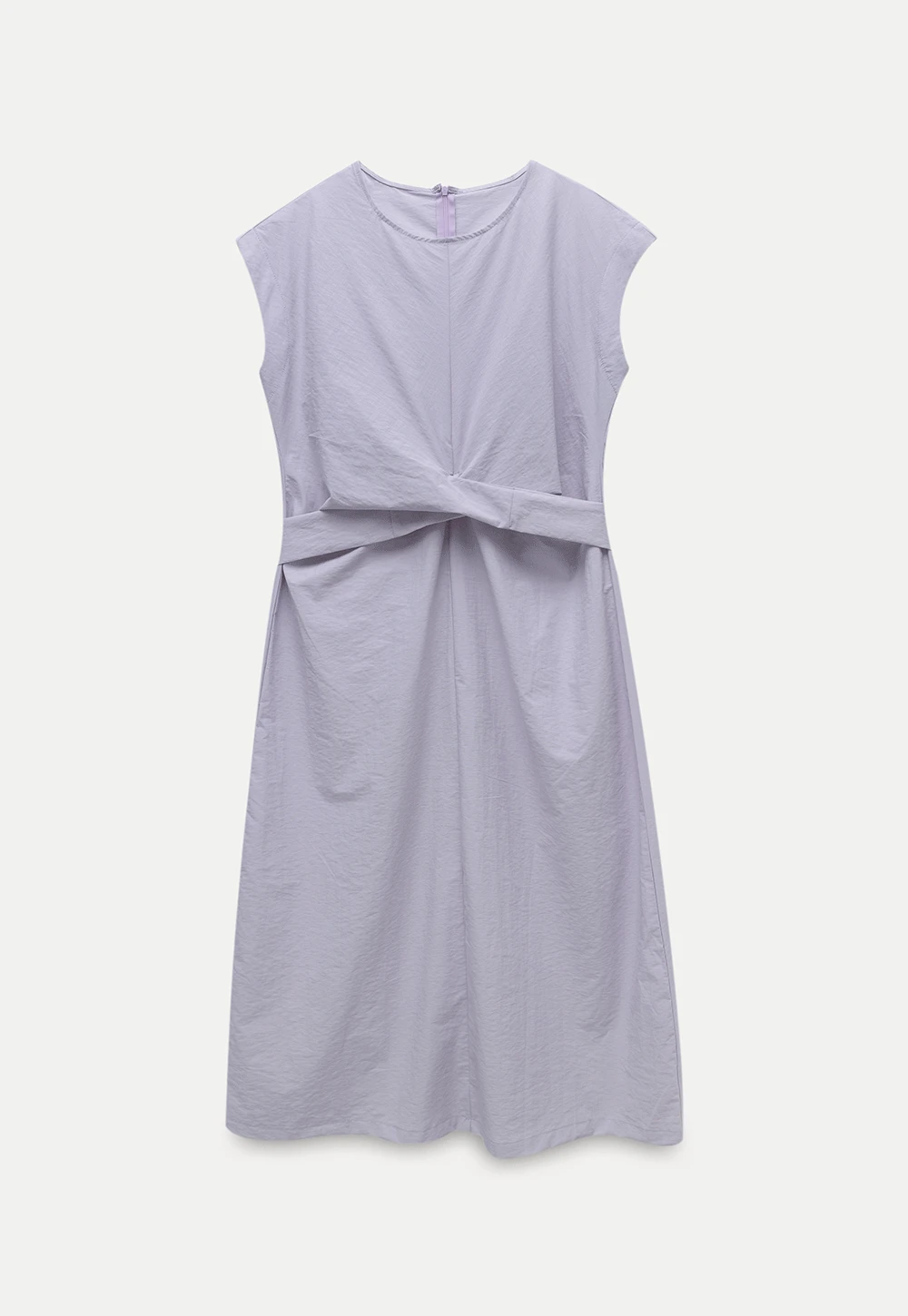 Women’s Twist-Front Sleeveless Midi Dress