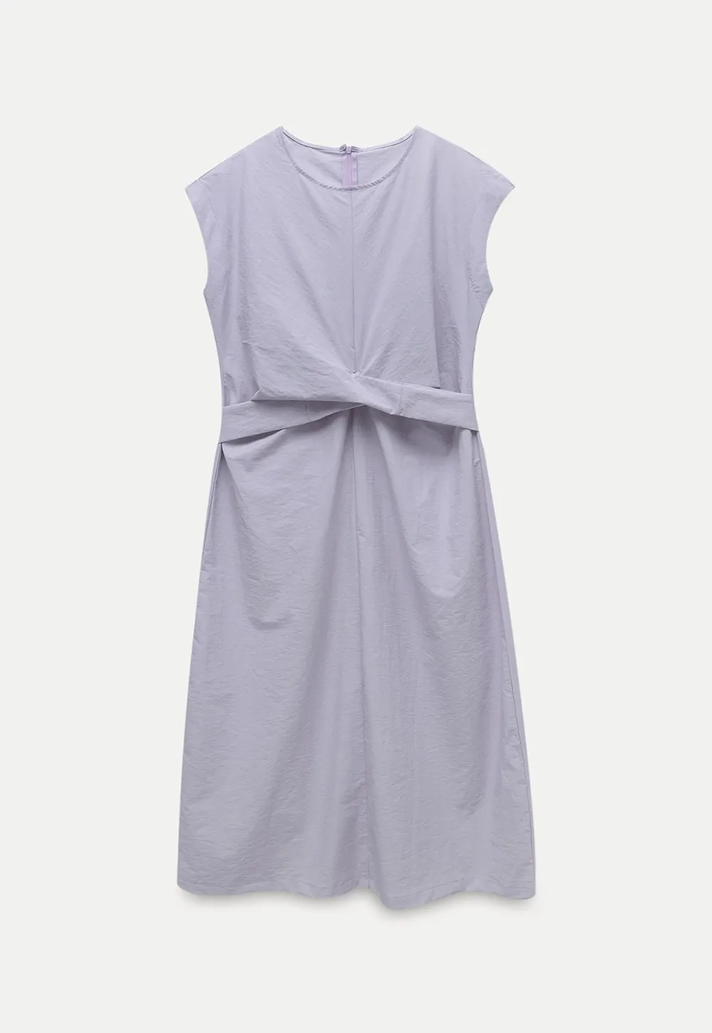 Women’s Twist-Front Sleeveless Midi Dress