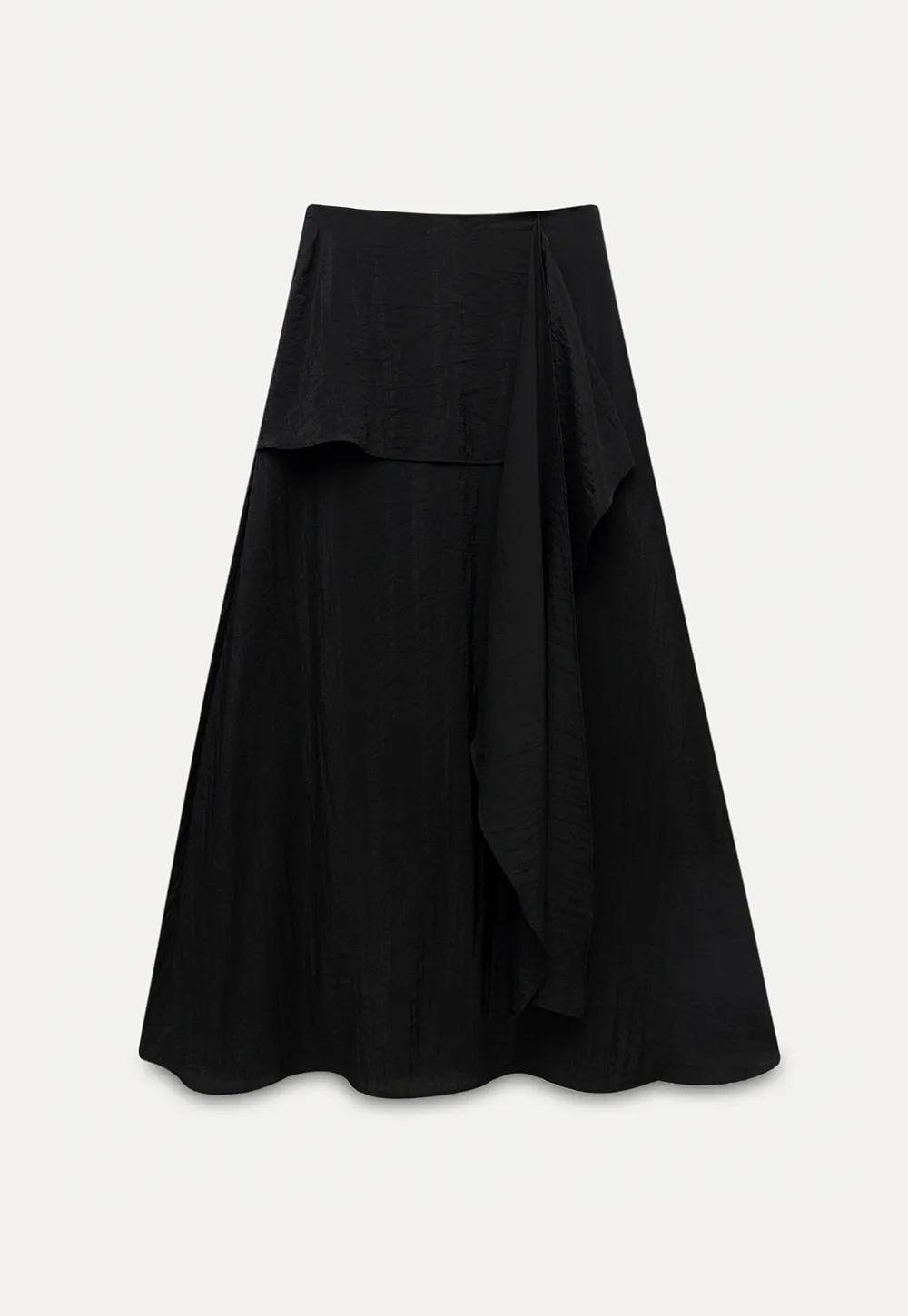 Women's Ruffle Hem Asymmetrical High Waist Skirt