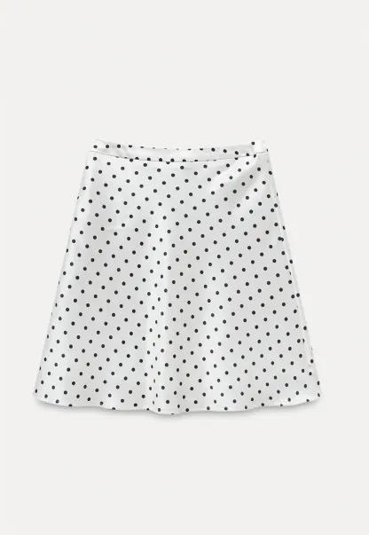 Women’s High Waist Polka Dot A-Line Mini Skirt
