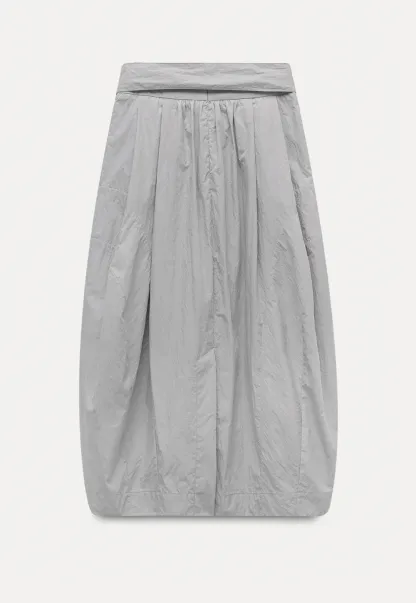 Women’s High-Waist Balloon Midi Skirt