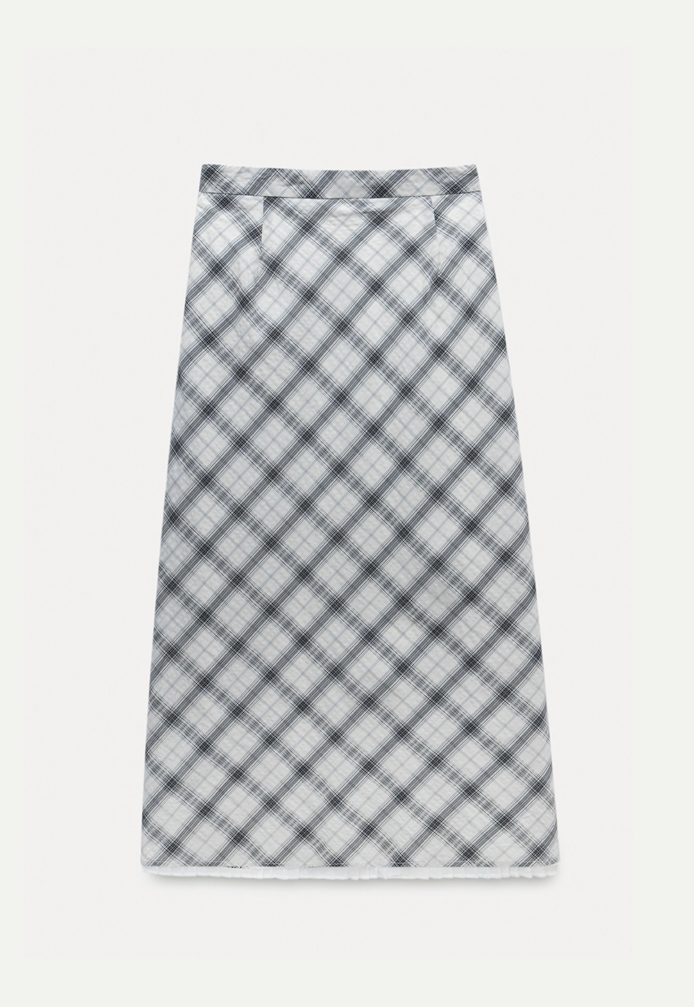 Women’s Plaid A-Line Midi Skirt