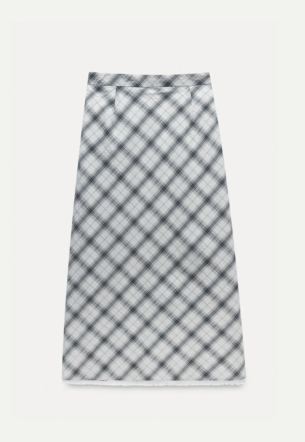 Women’s Plaid A-Line Midi Skirt