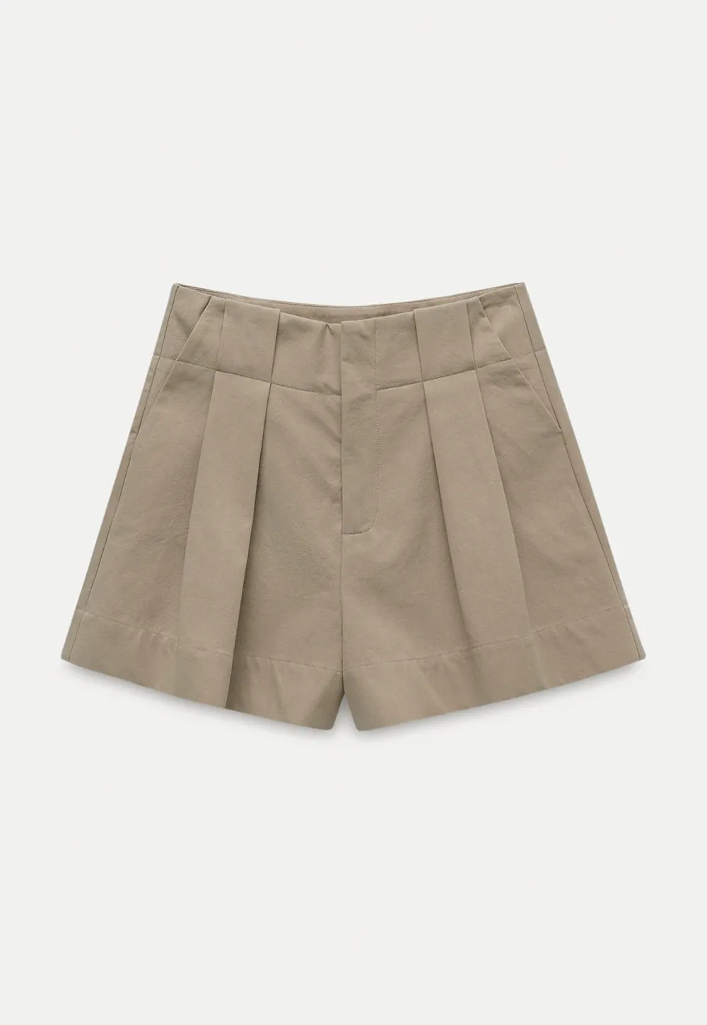 Women’s High-Waist Pleated Tailored Shorts