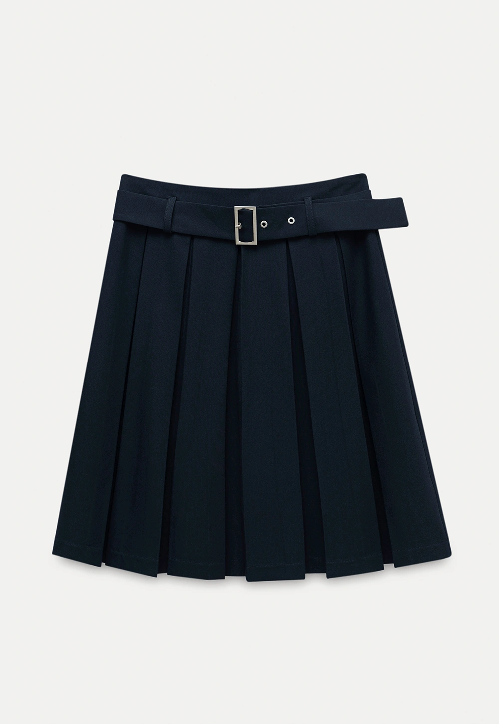 Women's High Waist Pleated Skirts with Belt