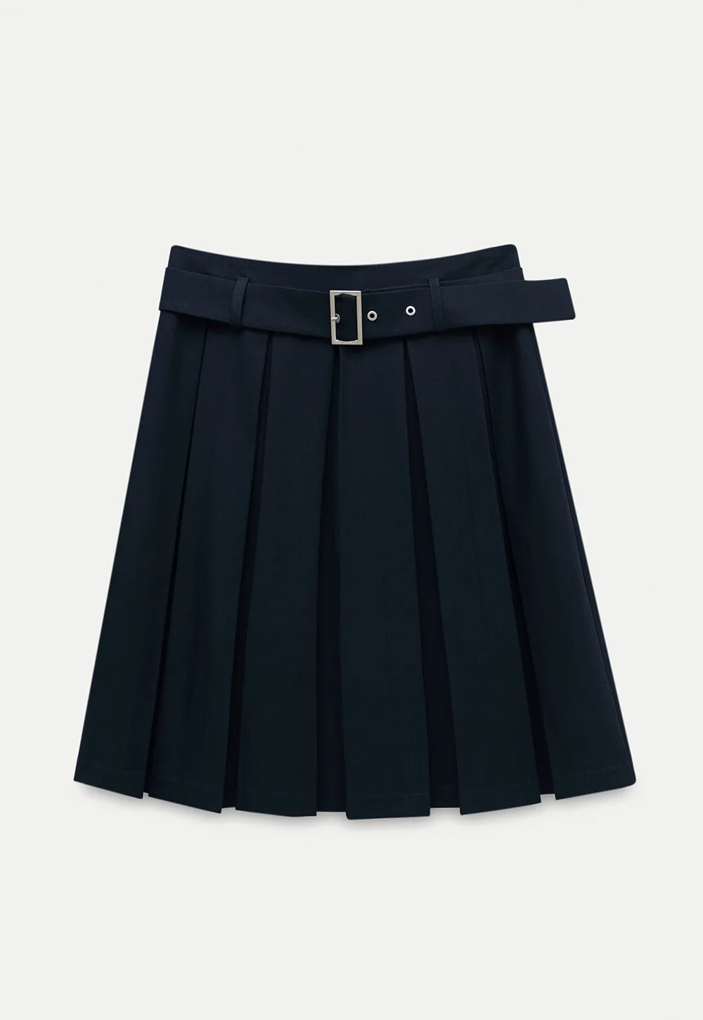 Women's High Waist Pleated Skirts with Belt
