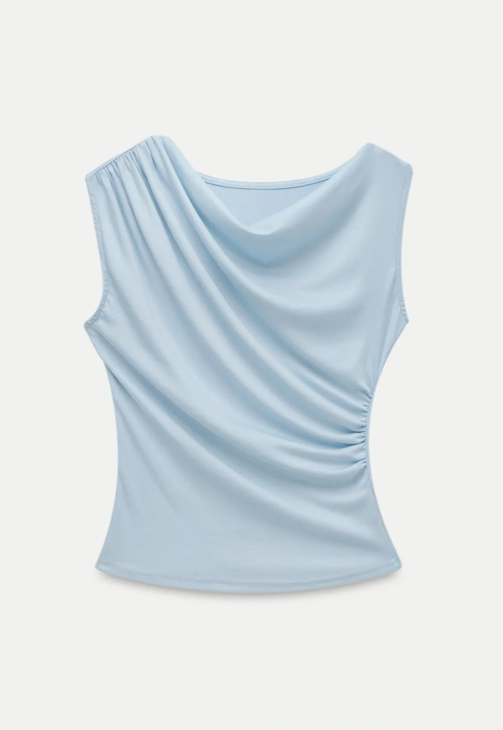 Women’s Draped Cowl Neck Sleeveless Top