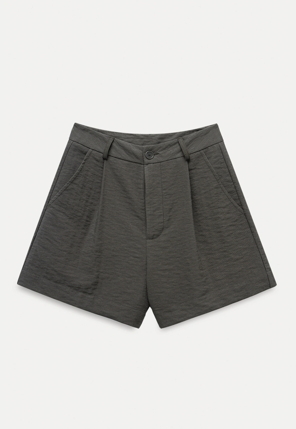 High Waisted Pleated Shorts