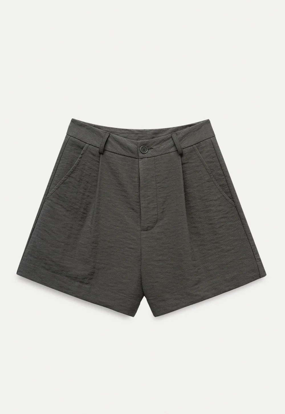 High Waisted Pleated Shorts