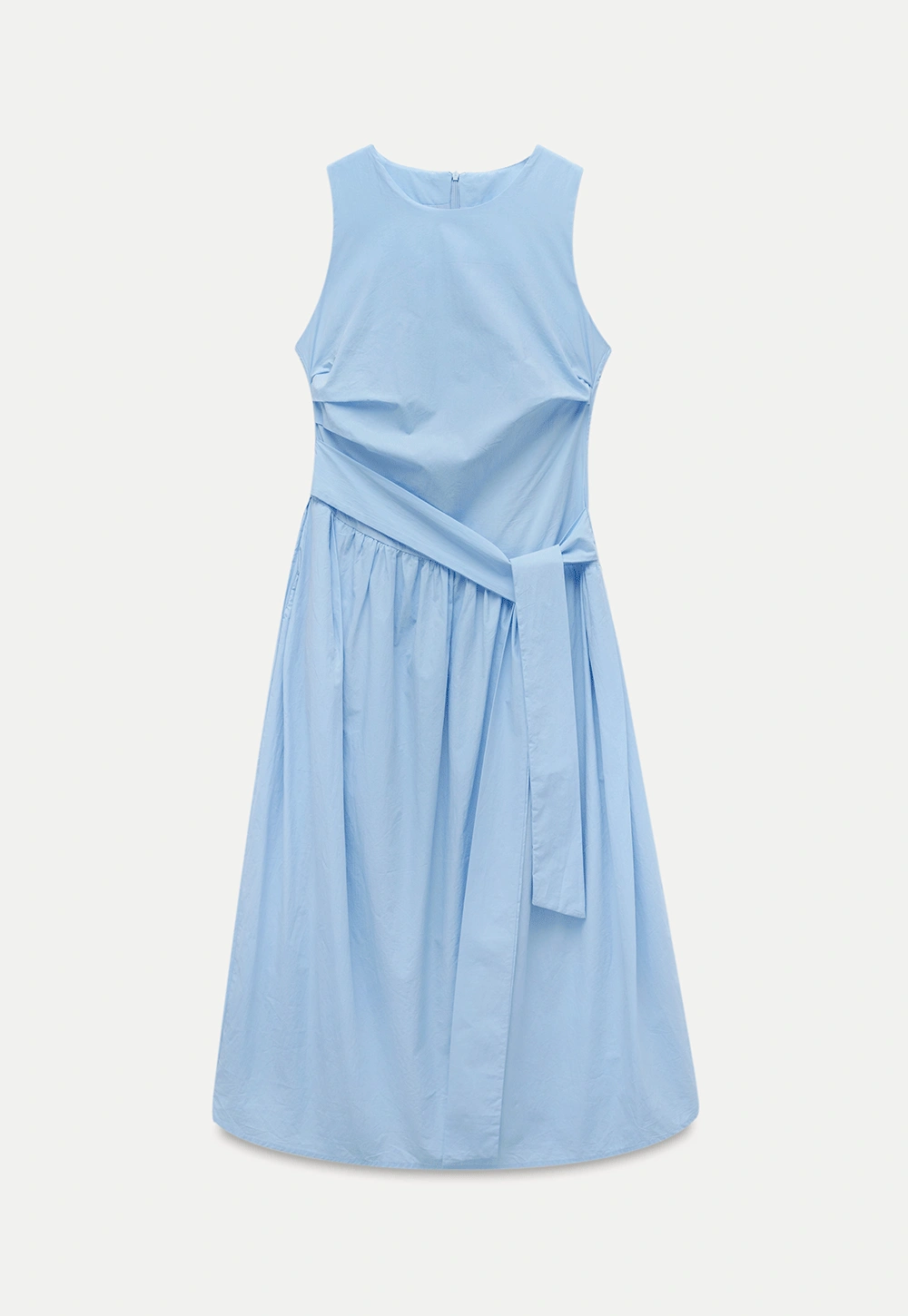 Women's Sleeveless Tie-Waist Midi Dress