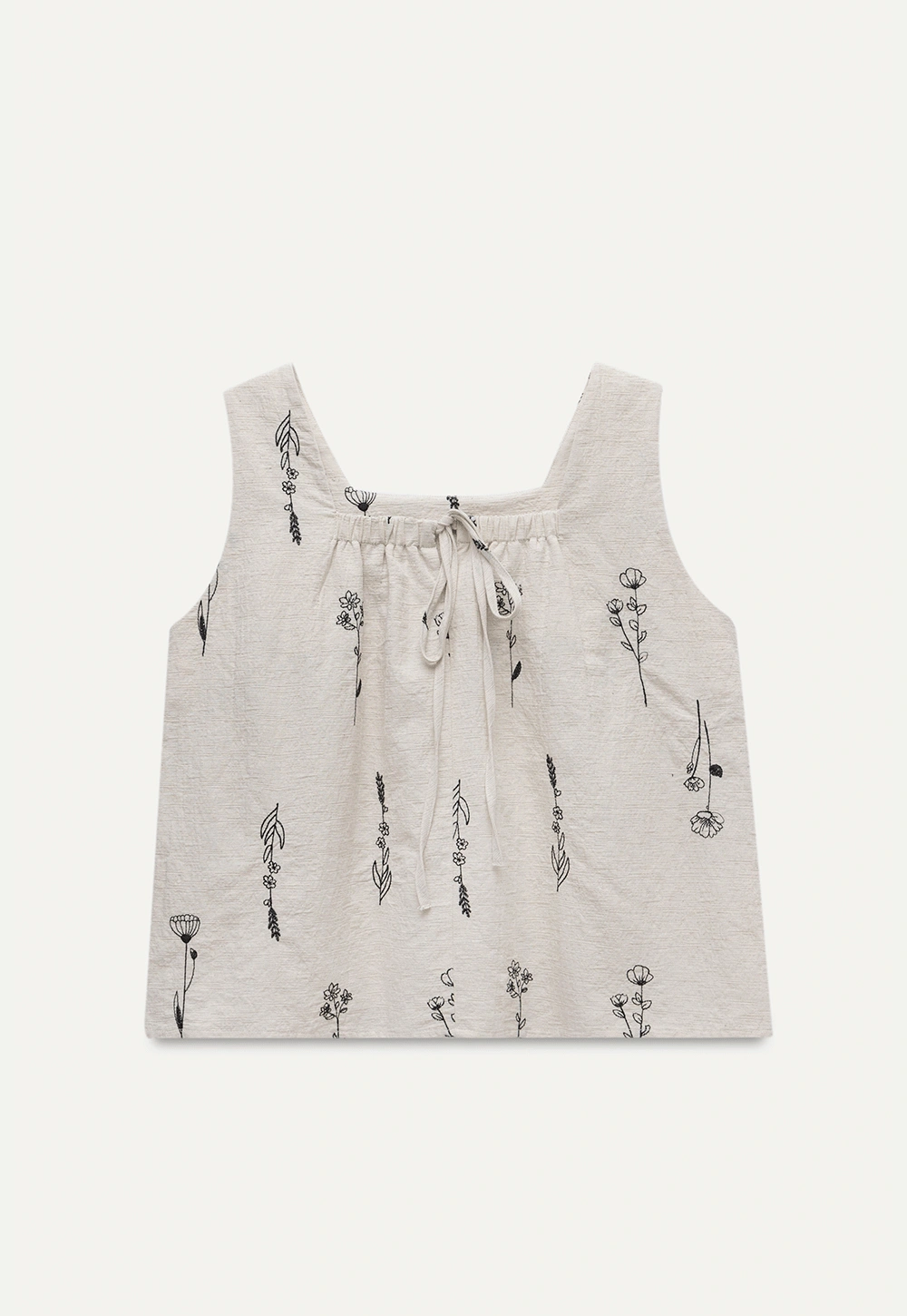 Women’s Floral Tie-Front Tank Top