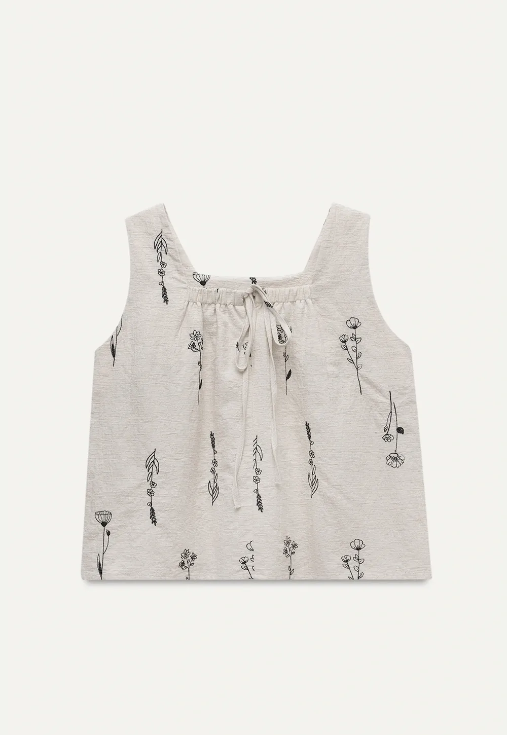 Women’s Floral Tie-Front Tank Top