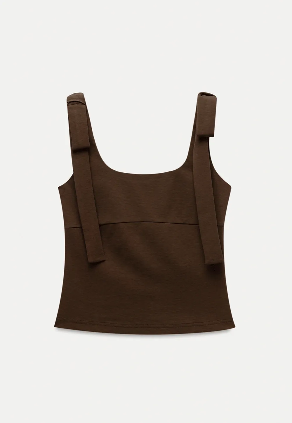 Women’s Square Neck Tie-Strap Knit Tank