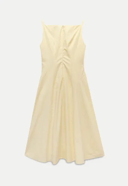 Women’s Boat Neck A-Line Midi Dress