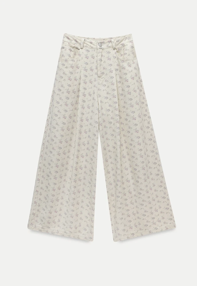 Women’s Ditsy Floral Wide-Leg Pants