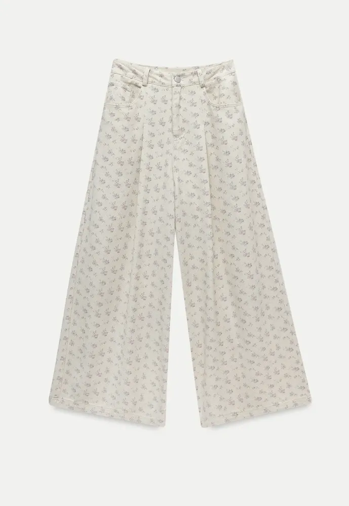 Women’s Ditsy Floral Wide-Leg Pants