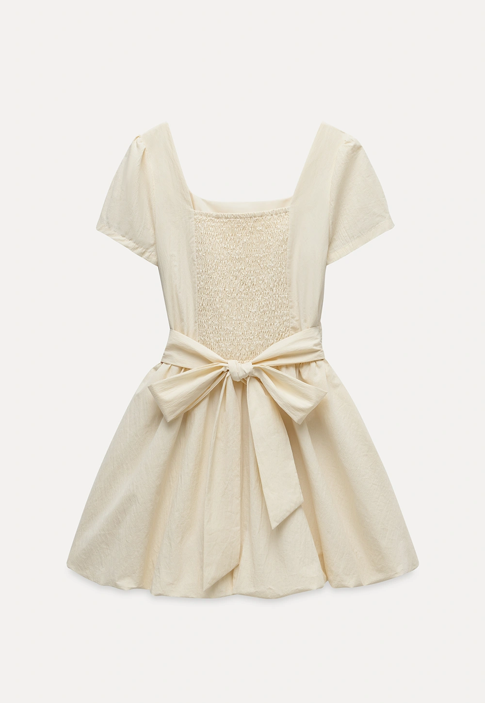 Women's Puff Sleeve Square Neck Mini Dress