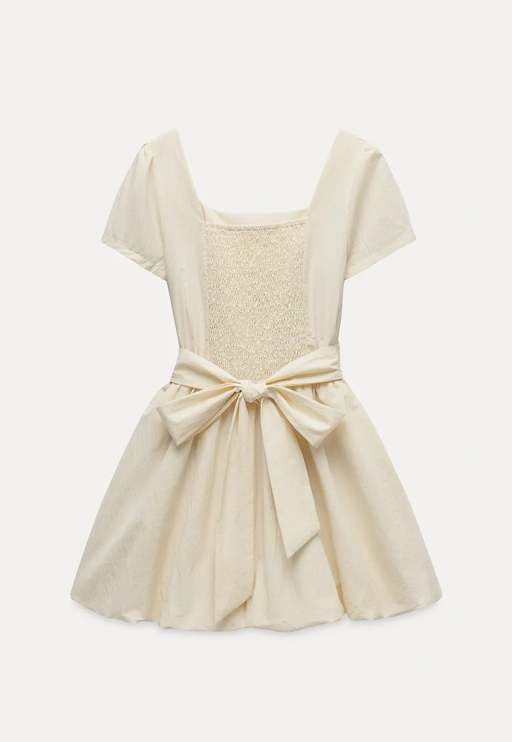 Women's Puff Sleeve Square Neck Mini Dress