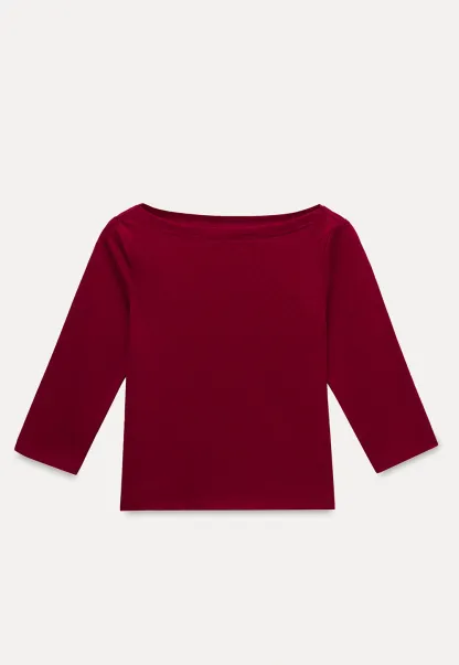 Women's Boat Neck 3/4 Sleeve Top