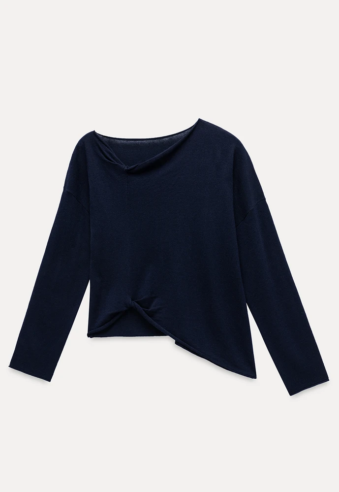 Women Twist‑Hem Knit Top