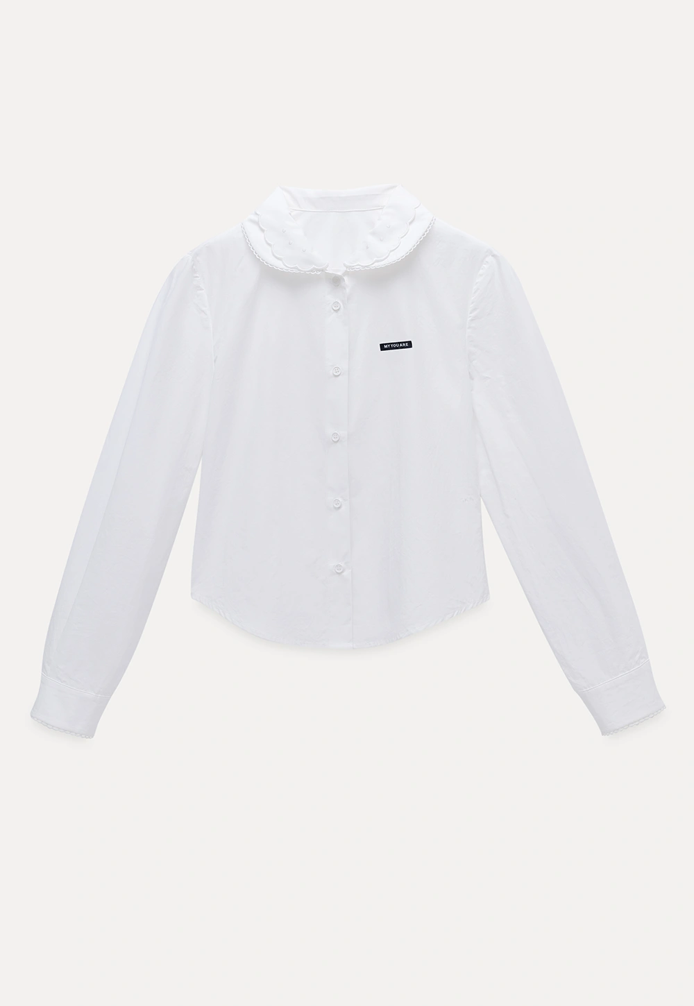 Women's Peter Pan Collar Long Sleeve Blouse