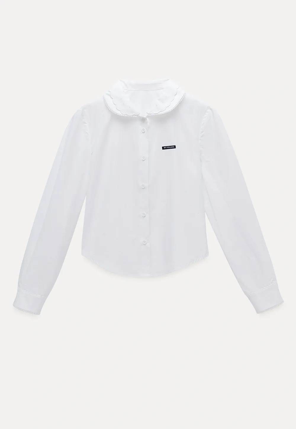 Women's Peter Pan Collar Long Sleeve Blouse