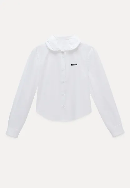 Women's Peter Pan Collar Long Sleeve Blouse