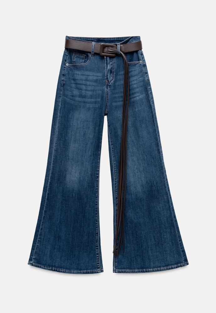 High-Waist Flared Jeans