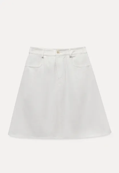 Women's A-Line Mini Skirt with Pockets