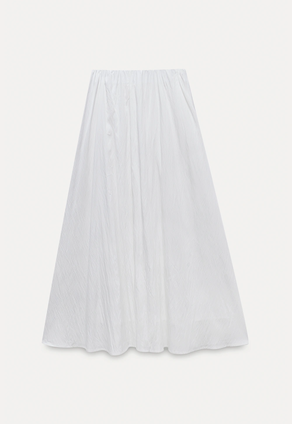 Women's High Waist Maxi Skirt with Flowing Hem