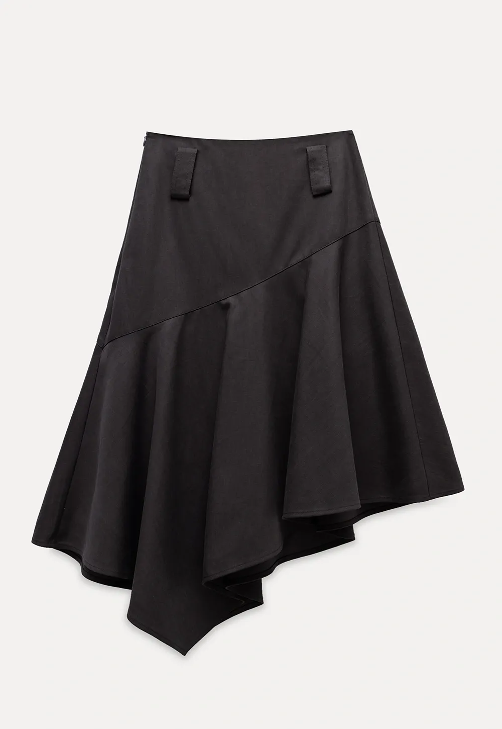Women's Asymmetrical A-Line Midi Skirt