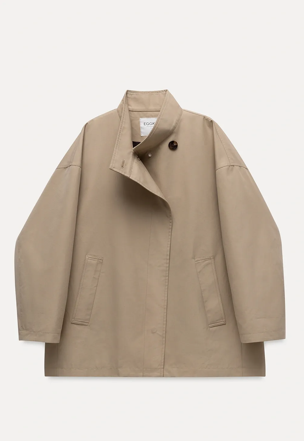 Women's Stand Collar Short Trench Coat