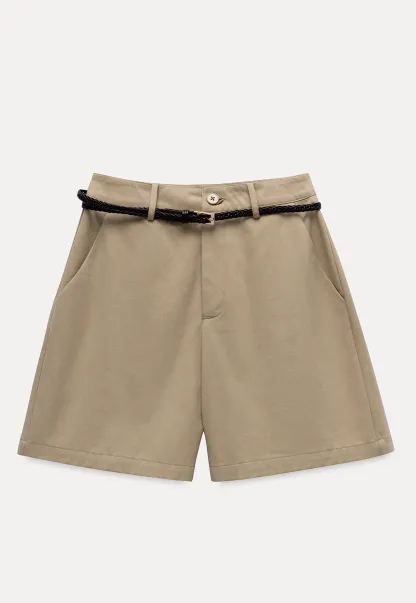 Women's High Waist Tailored Shorts