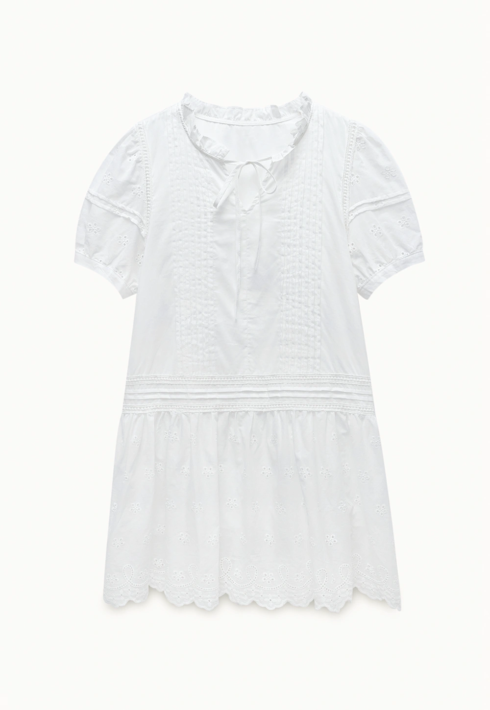 Women’s Eyelet Lace Babydoll Tunic