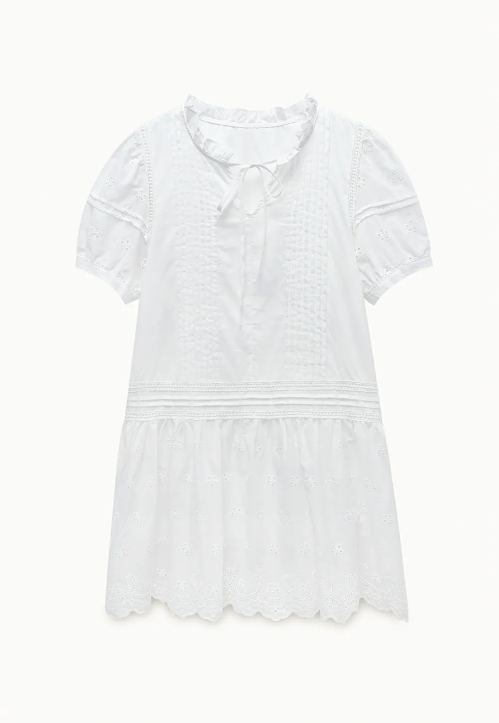 Women’s Eyelet Lace Babydoll Tunic