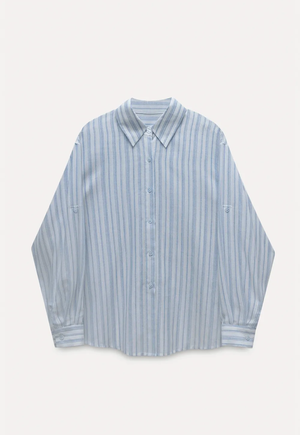Breathable Cotton Striped Long Sleeve Shirt for Women