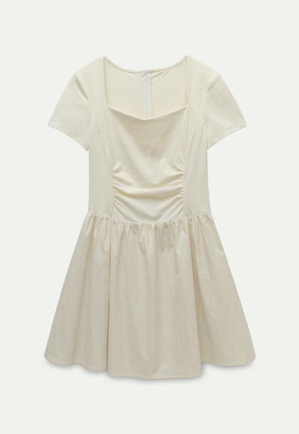 Square Neck Short Sleeve Dress for Women