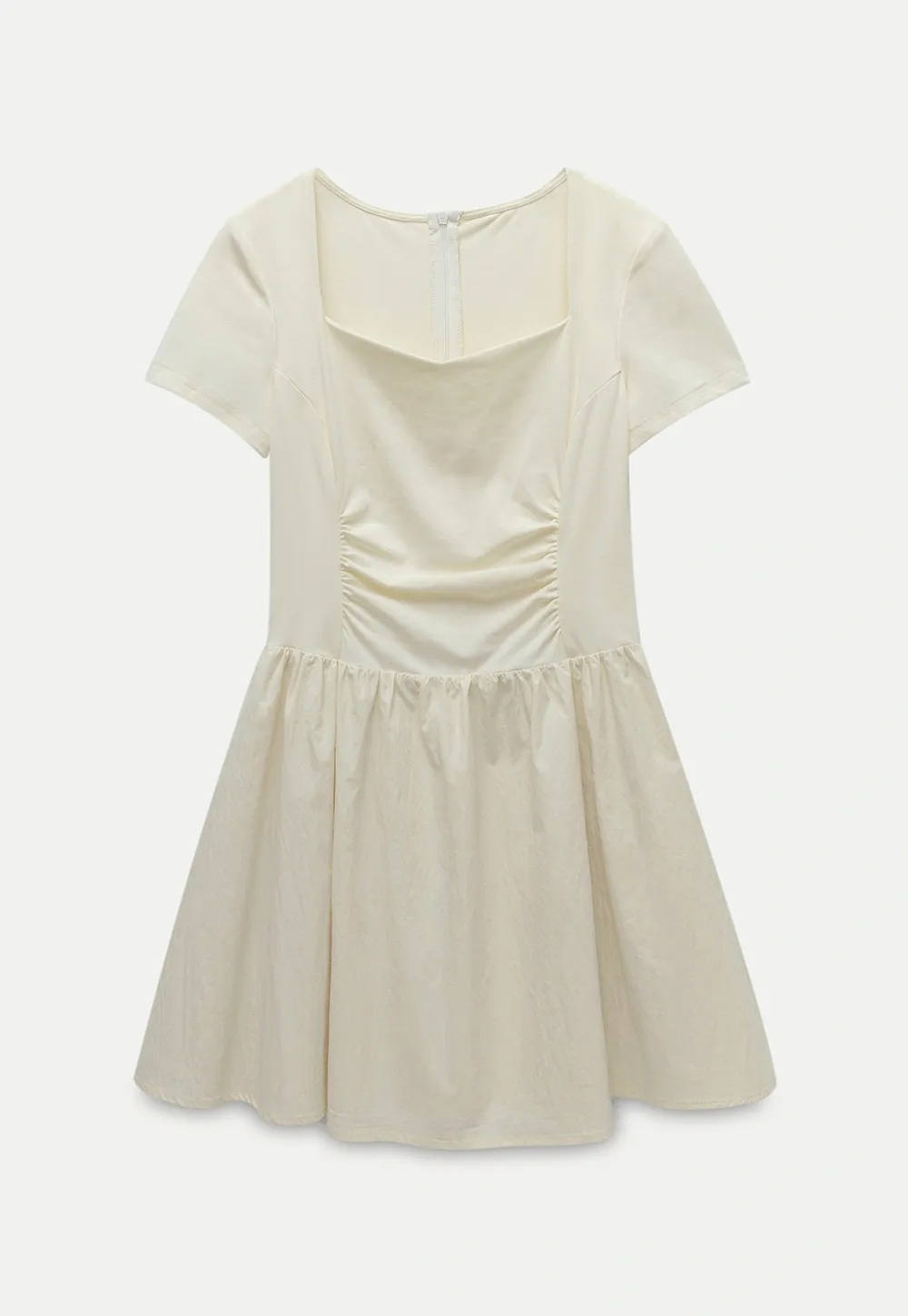 Square Neck Short Sleeve Dress for Women