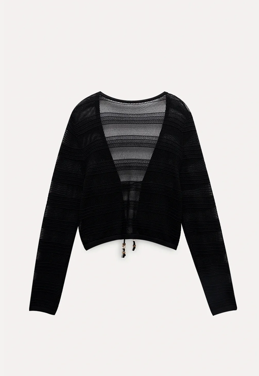Women's Hollow Out Knit Long Sleeve Cardigan