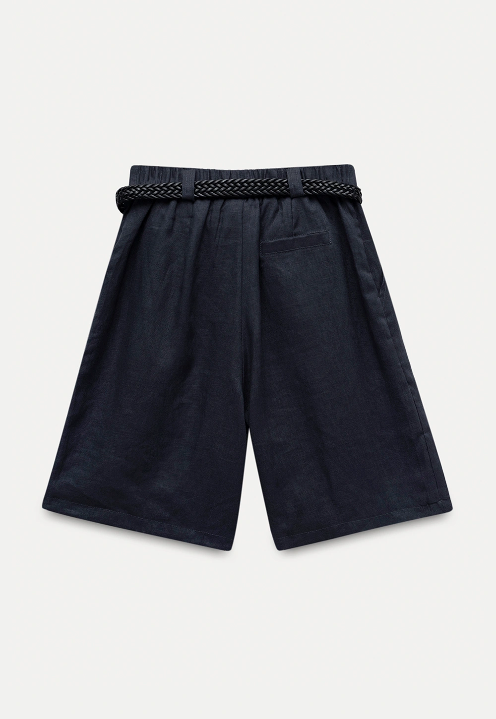 Women's Elastic Back Casual Loose Fit Shorts with Belt