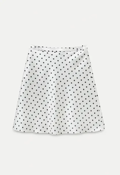 Women’s High Waist Polka Dot A-Line Mini Skirt