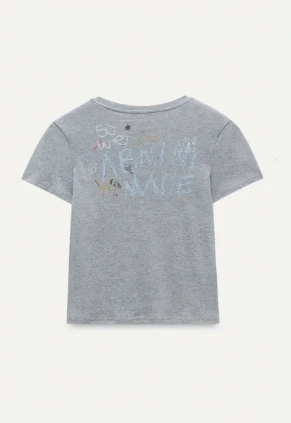 Artistic Dog Graphic Fitted Tee