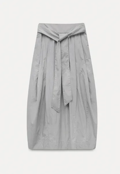 Women’s High-Waist Balloon Midi Skirt