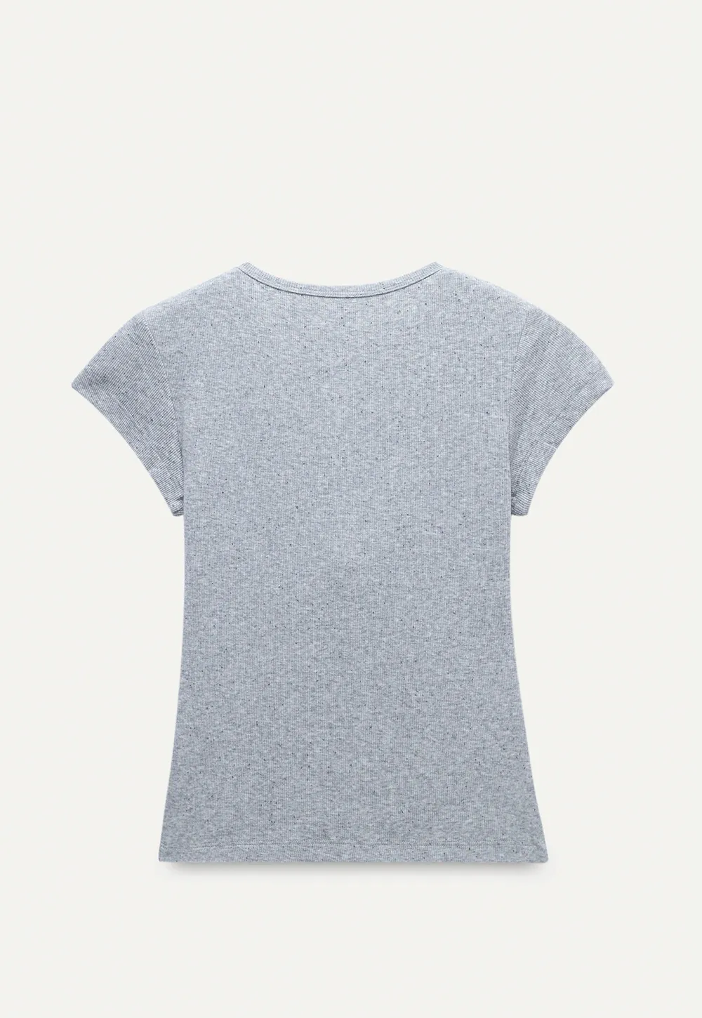 Basic Rib Knit Henley Tee for Women