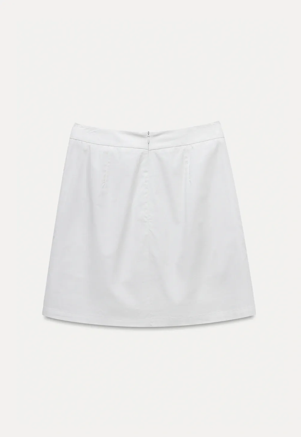 Women’s White Ruffled Skirt