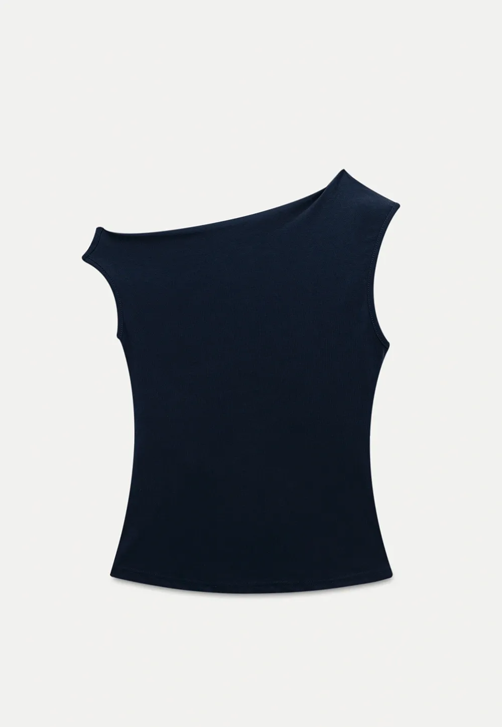 Women’s Drape Neck Sleeveless Top with Flower Accent