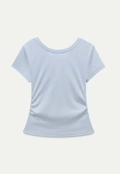 Women’s Ruched Twist Front Tee