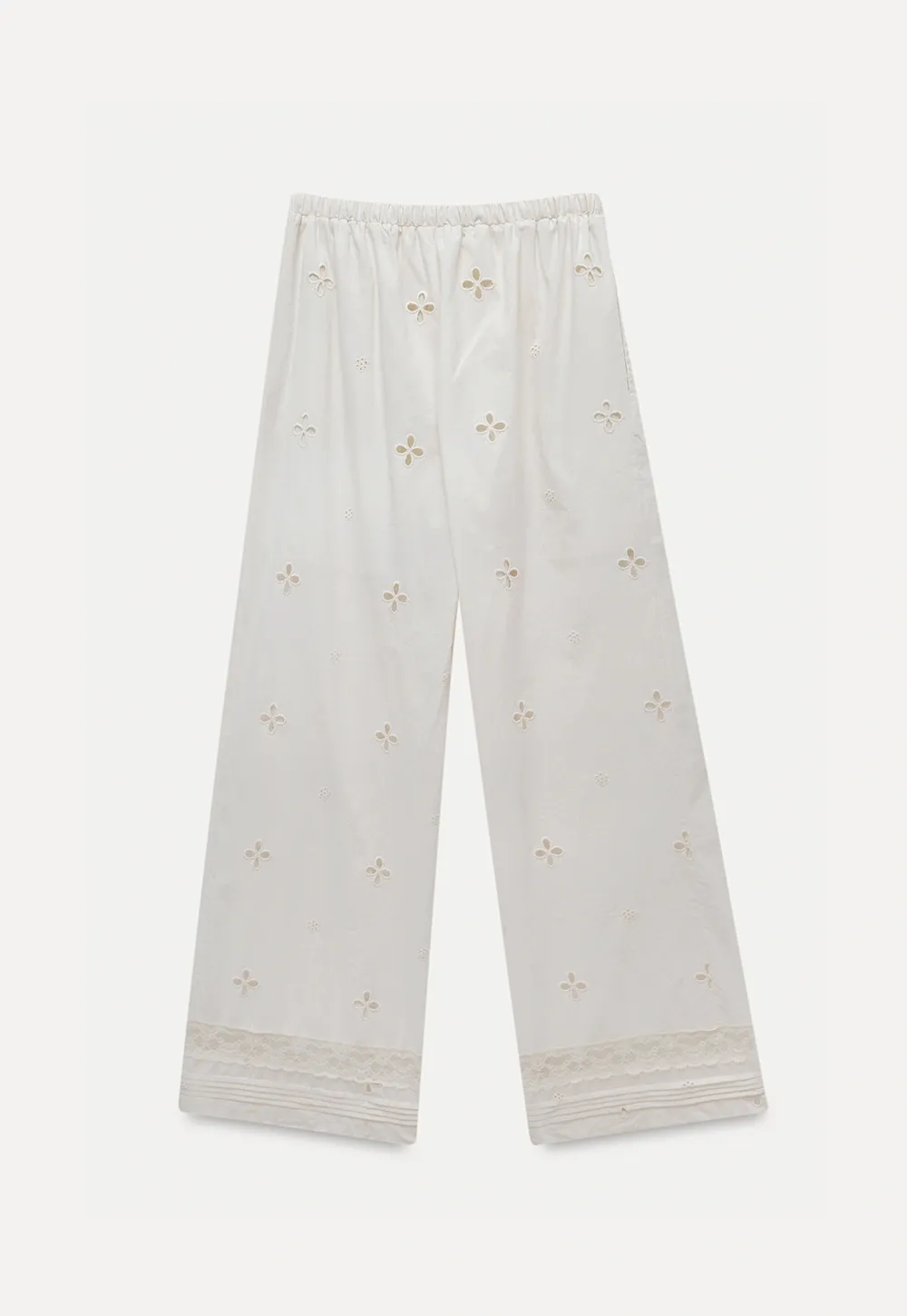 Women’s Eyelet Wide-Leg Drawstring Pants